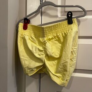 Free People Bright Yellow Athletic Shorts